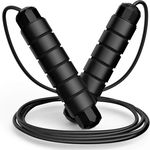 Jump Rope, Tangle-Free Rapid Speed Jumping Rope Cable with Ball Bearings for Wom - Picture 1 of 7